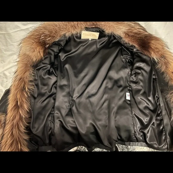 CUSTOM Firenze Lambskin Leather jacket w/ Fox Fur Trim